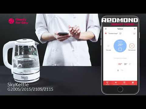 Миниатюра изображения товара Электрочайник Redmond SkyKettle RK-G211S (белый)