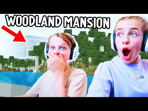 WE FOUND THE RARE WOODLAND MANSION IN MINECRAFT (crazy reaction) Gaming w/ The Norris Nuts