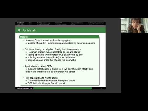 Journal Club : Universal spinning Casimir equations and their solutions - Ilija Buric