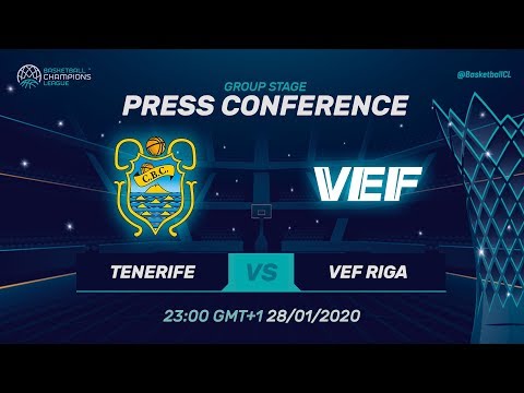 Iberostar Tenerife v VEF Riga - Press Conference - Basketball Champions League 2019-20