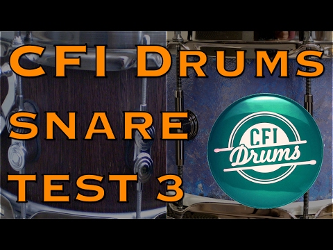 Hervé Chiquet - Test Snare CFI Drums Wengé VS CFI Drums 3 Woods