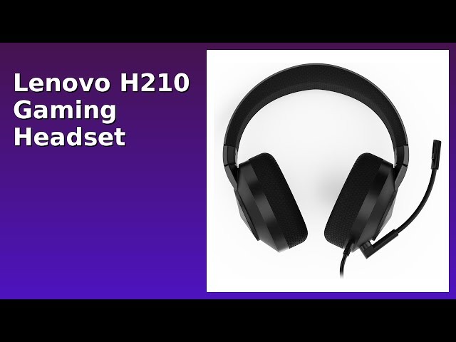 لينوفو, H210, سماعات راس, مايك مدمج, اسود