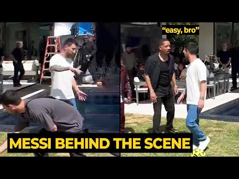 MESSI sharing funny moments behind the scenes during the promotion of Bad Boys 4 | Football News