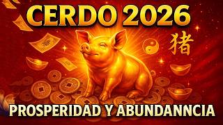 ✨ Si Eres CERDO Prepárate: 2026 Será TU Mejor Año de PROSPERIDAD | Horóscopo Chino Completo