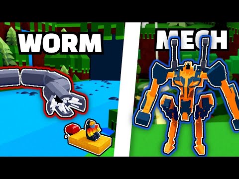 (WORM & MECH) Roblox FUNNY MOMENTS | Build a Boat for Treasure