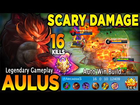 MVP 14,4 Points🔥16 KILLS + NO RECALL TO BASE| Aulus Best Build and Emblem 2022(Aulus Mobile Legends)