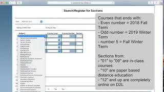 How to register for courses on WebAdvisor