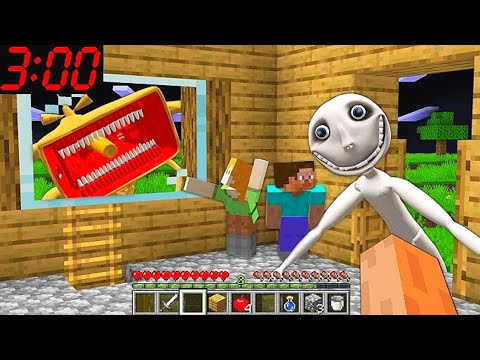 i Found Scary White Ghost 😱 and Bus Monster in Minecraft | Minecraft Horror |