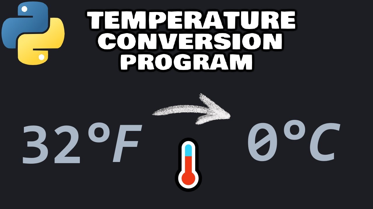 Python temperature conversion program 🌡️