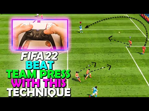 BEAT TEAM PRESS with this TECHNIQUE in FIFA 22 | How to BEAT CONSTANT PRESSURE in FIFA 22 | FIFA 22