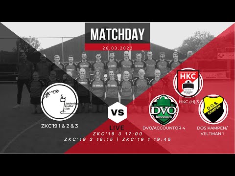 Wedstrijddag 26 Maart 2022 | ZKC 1 & 2 & 3