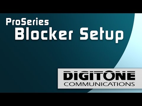 Digitone ProSeries Blocker -Setup