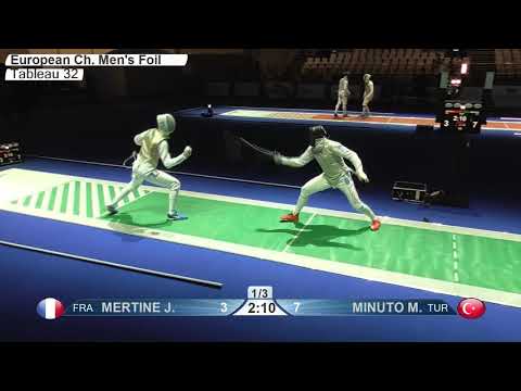 2019 741 T32 10 M F Individual Duesseldorf GER ZCH GREEN MINUTO TUR vs MERTINE FRA