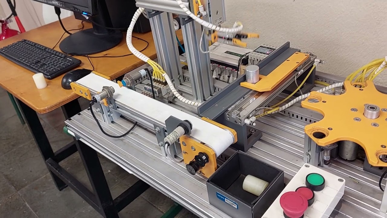 Planta Industrial de automação pneumática