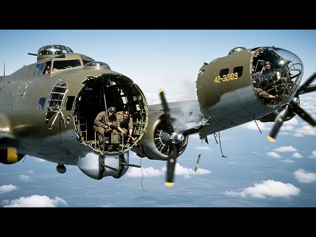 When This B-17 Lost Its Entire Nose — This Crew Flew 10 Minutes Pulling Bare Cables