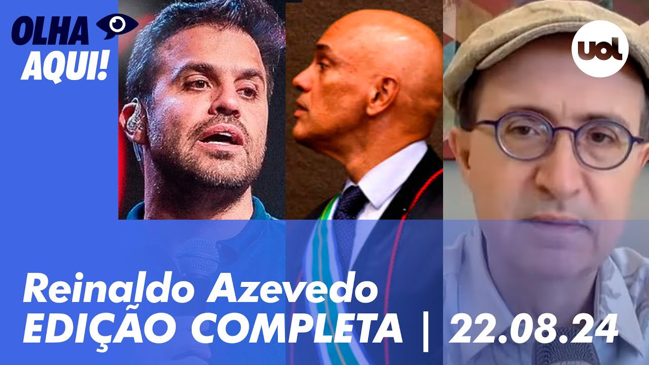 Reinaldo Azevedo ao vivo: Eduardo Bolsonaro critica Marçal; Moraes e caso de mensagens | Olha Aqui