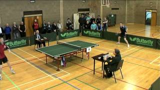 preview picture of video 'Men's Singles Semi Final, Irish Table Tennis Championships 2011'