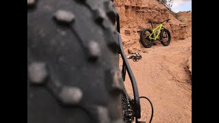 Riding the Badlands Loop. Fat bikes a must. One of the many fat bike trails in the area.