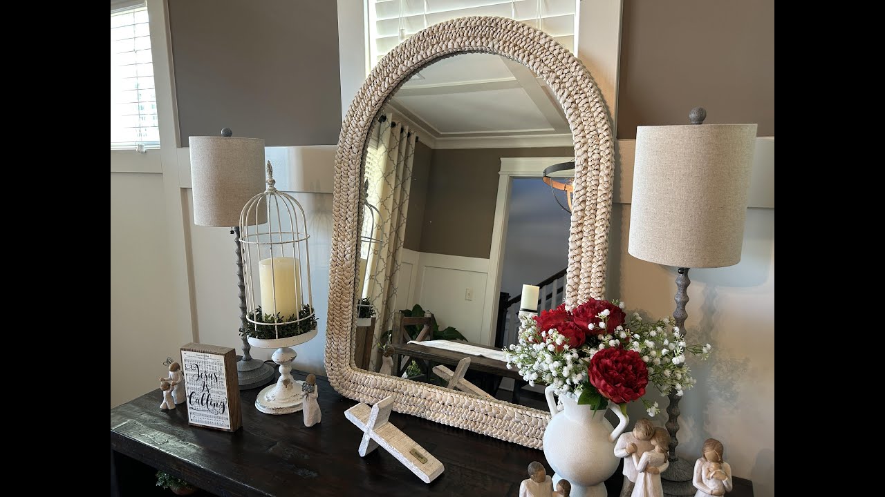 An elegant arched mirror