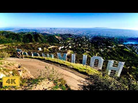 [4K] An Amazing View at Hollywood Sign Hike Tour in Los Angeles