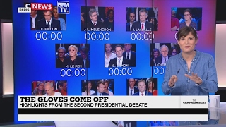 Highlights from the second French presidential debate