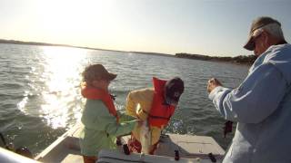 preview picture of video 'Canyon Lake Fishing-Catching Striped Bass with Capt. Steve Nixon Part 2'