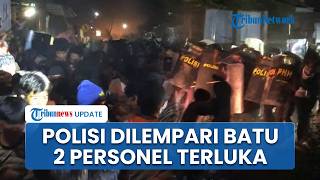 Ricuh! Polisi Dilempari Batu saat Evakuasi Maling Motor Diamuk Massa di Lombok, Dua Personel Terluka