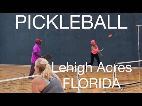 Pickleball in Lehigh Acres, FL #florida #vacation #leisure #indoorsports #retirement