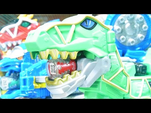 よみがえるPower Rangers Dino Super Charge - Limited Edition Dino Charge Megazord  カミツキ合体　キョウリュウジン