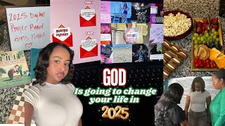 HOW TO START 2025 WITH GOD: prayer board, reset for the new year, & productivity !
