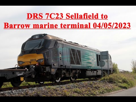 DRS Sellafield to Barrow marine terminal 4th May 2023