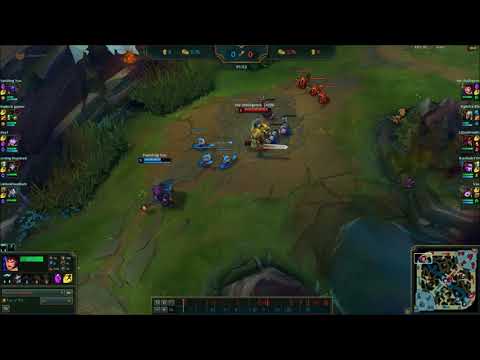 League of Legends:Garen vs Jax 1v1 top first blood