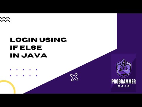 Creating Login System Using If Else Statement In Java Programming Tutorial 8