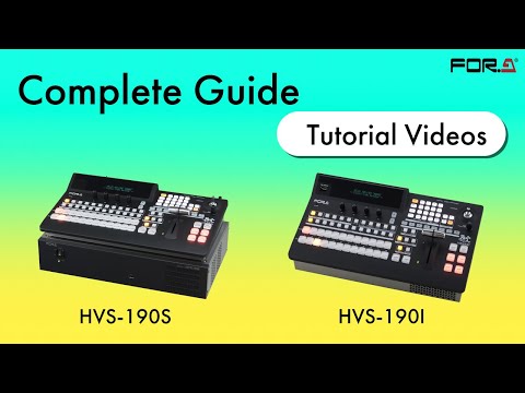 【Tutorial】HVS-190 Video Switcher Complete Guide