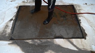 1 Hour Cleaning  A Very Dirty Carpet With Hand, Long Time, ASMR