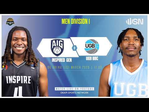 INSPIRED GENERATION vs UGB BBC | Rwanda Men's Division One Basketball - 1st March @ BK ARENA