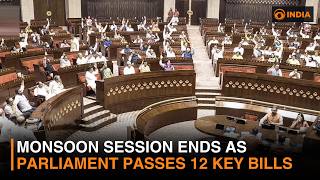 Monsoon Session Ends as Parliament Passes 12 Key Bills & more | DD India Live | 6 PM IST