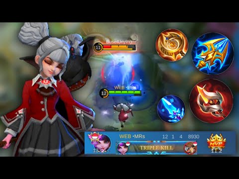 TRIPLE KILL!! BEST BUILD LYLIA 2023 | LYLIA BUILD TERSAKIT SEASON 28 - Lylia Gameplay