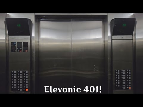 FAST 1000 FPM Otis Elevonic 401 Traction Elevators at Place de Ville (Tower A) - Ottawa ON