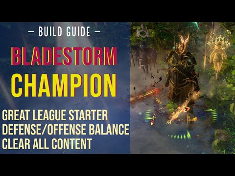 [3.14 Path of Exile ready] Build Guide - Bladestorm/Cyclone Champion - the Impale Allrounder!