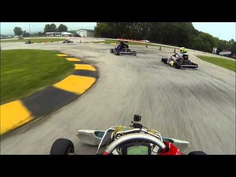 2015 Road America Kart Club Race #3 - Yamaha Heavy Heat #1 - Helmet View