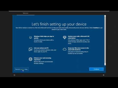 How To turn off “Let’s Finish Setting Up Your Device In Windows 10