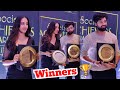 Lovely On Screen Couple Of Gadar 2 Simrat Kaur With Utkarsh Sharma Awarded At Society Achiever Award