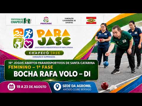 DIA 20/08 - 11H (JOSÉ BOITEUX  X  ABELARDO LUZ) - 19º PARAJASC DE SANTA CATARINA FEMININO EM CHAPECÓ