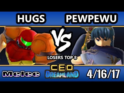 CEO Dreamland 2017 SSBM - Selfless | HugS (Samus) Vs. CLG | PewPewU (Marth) Smash Melee Losers Top 8