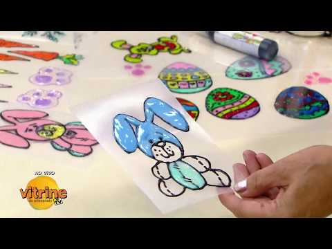 Adesivos Criativos Páscoa com Eliane Tanelli | Vitrine do Artesanato na TV
