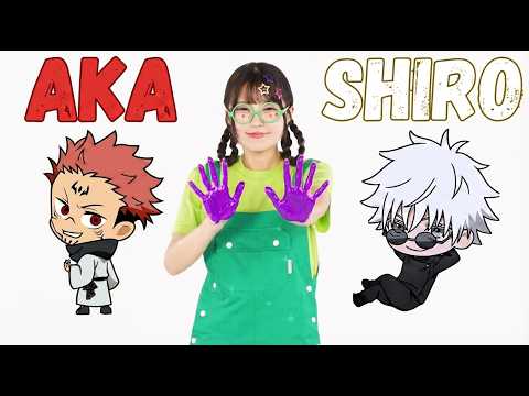 AKA! KIRO! AKA! SHIRO! AO! KIRO! | VIRAL TREND! Color Mixing | immersive interactive