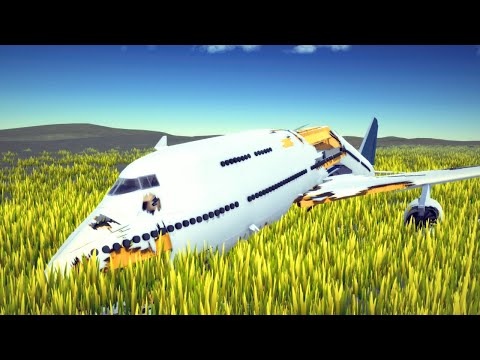 Airplane Crashes With CVR #4 (Pilot Sounds) | Besiege