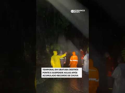 Ubatuba e São Sebastião registram maiores acumulados de chuva de São Paulo