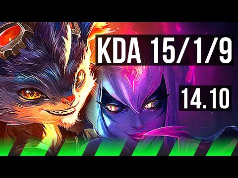 RUMBLE vs EVELYNN (JGL) | 15/1/9, Legendary, 1700+ games | EUW Grandmaster | 14.10